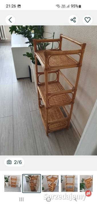 Półki stojące wiszące ratanbambus Lubin