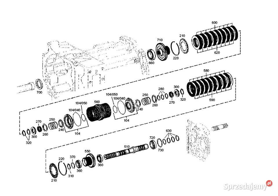 Kosz skrzyni biegów Powershift 2093368063 CASE Wilkowo