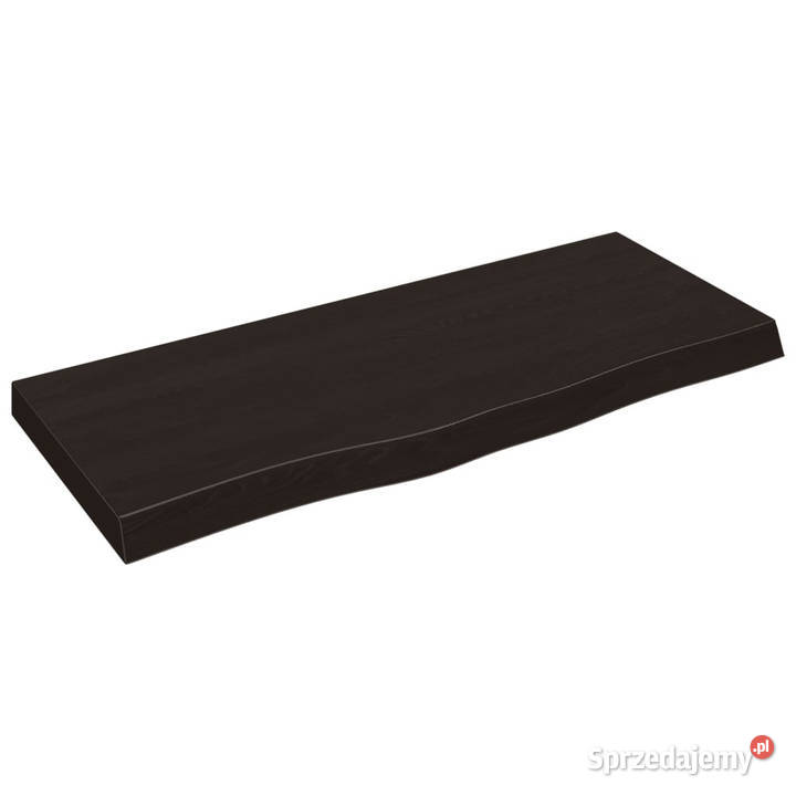 Blat stołu ciemnobrązowy 100x40x26 lite drewno Warszawa