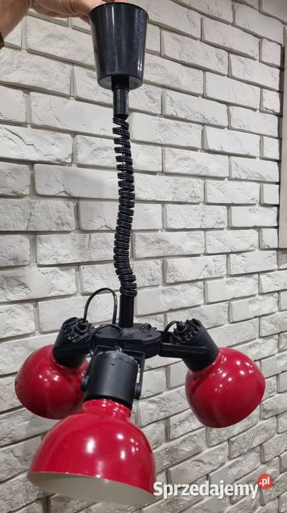 POLAMPGDAŃSK Lampa PRL wisząca kinkiet vintage
