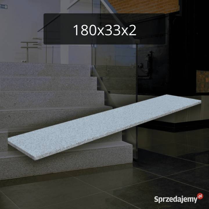 Stopnica granitowa szara G603 płomieniowana Pozostałe Tczew