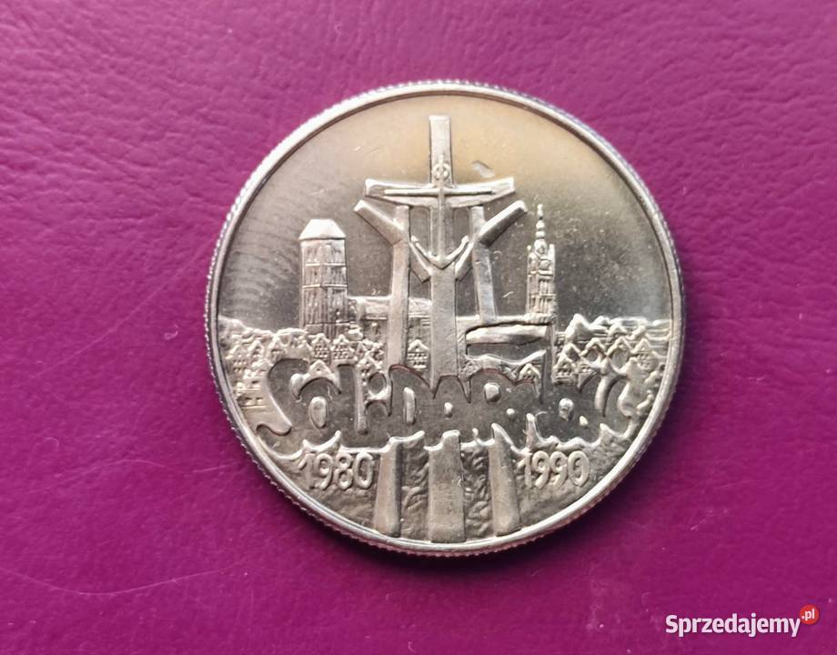 MonetaMonety RP 10000 ZŁOTYCH 1990 SOLIDARNOŚĆ mazowieckie Pruszków
