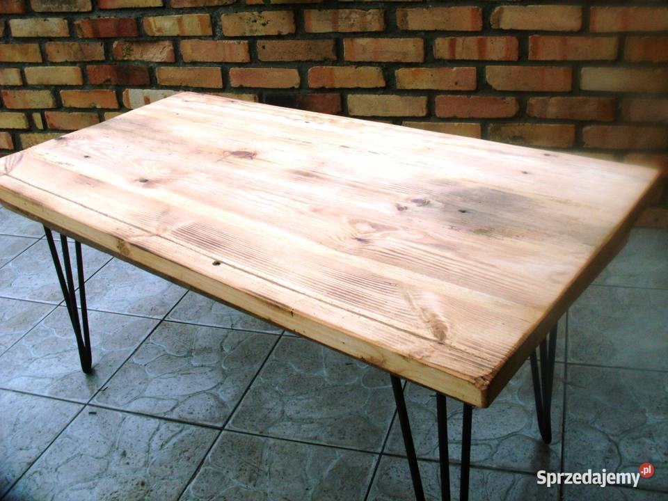 Ława stolik stare drewno loft retro metalowe Ełk sprzedam