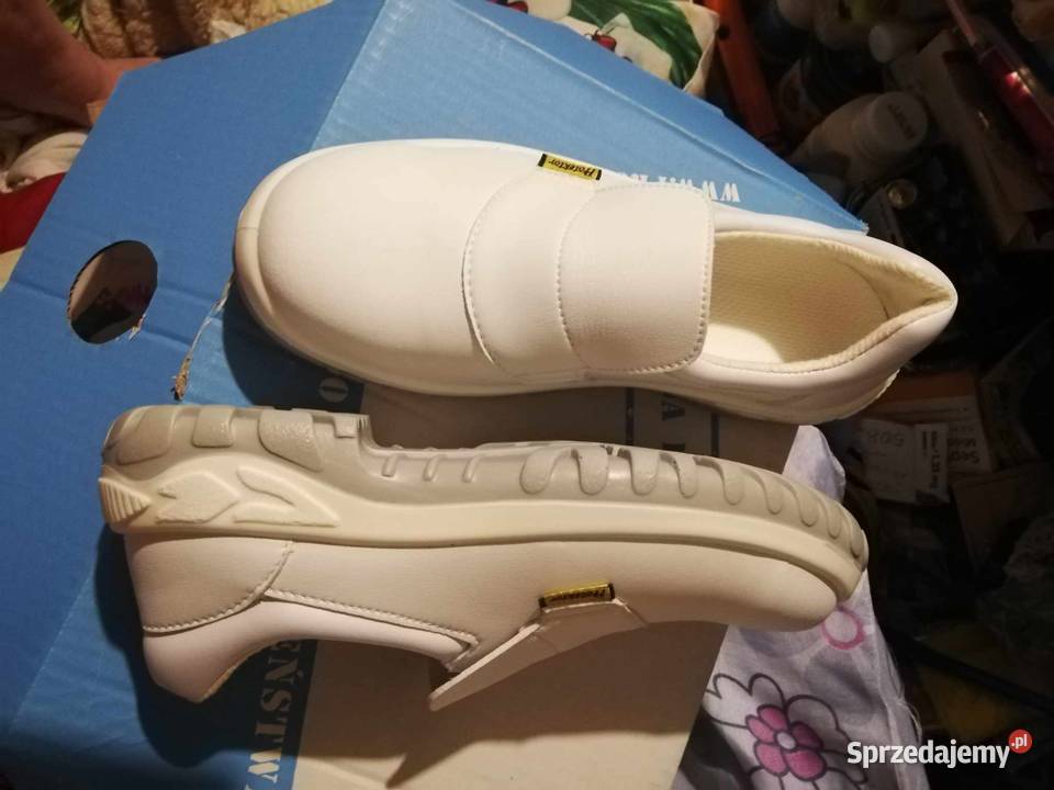 Buty robocze białe z metalowym podnoskiem Pozostałe Ostrołęka