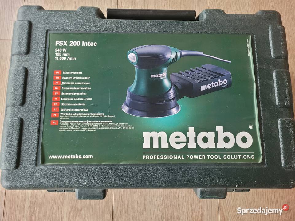 Szlifierka mimośrodowa Metabo FSX 200 Intec Poznań