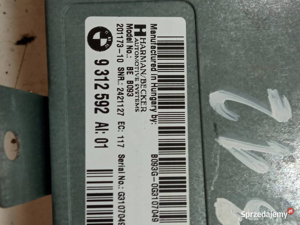 WZMACNIACZ HIFI HARMAN 9312592 Bmw Seria 5 VI świętokrzyskie