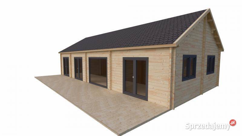 dom drewniany całoroczny SIBU 70m2 drewniany z