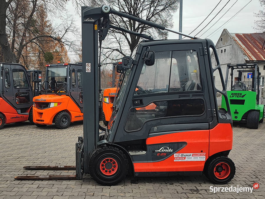 Wózek widłowy elektryczny Linde E2501 duplex 373 Kęty