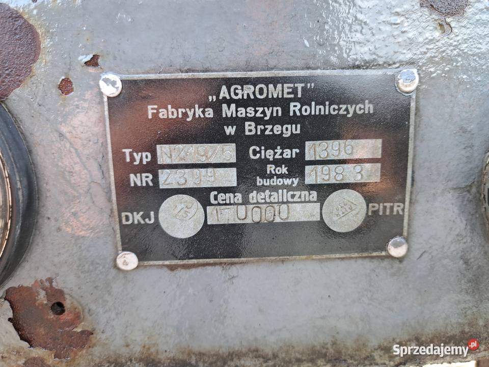 Rozrzutnik obornika jednoosiowy fabryczny Proszowice