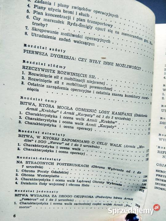 Kampania wrześniowa historia antykwariat szkolny Warszawa