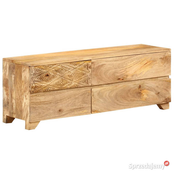 Szafka pod telewizor lite drewno mango 110x30x40 mazowieckie Warszawa
