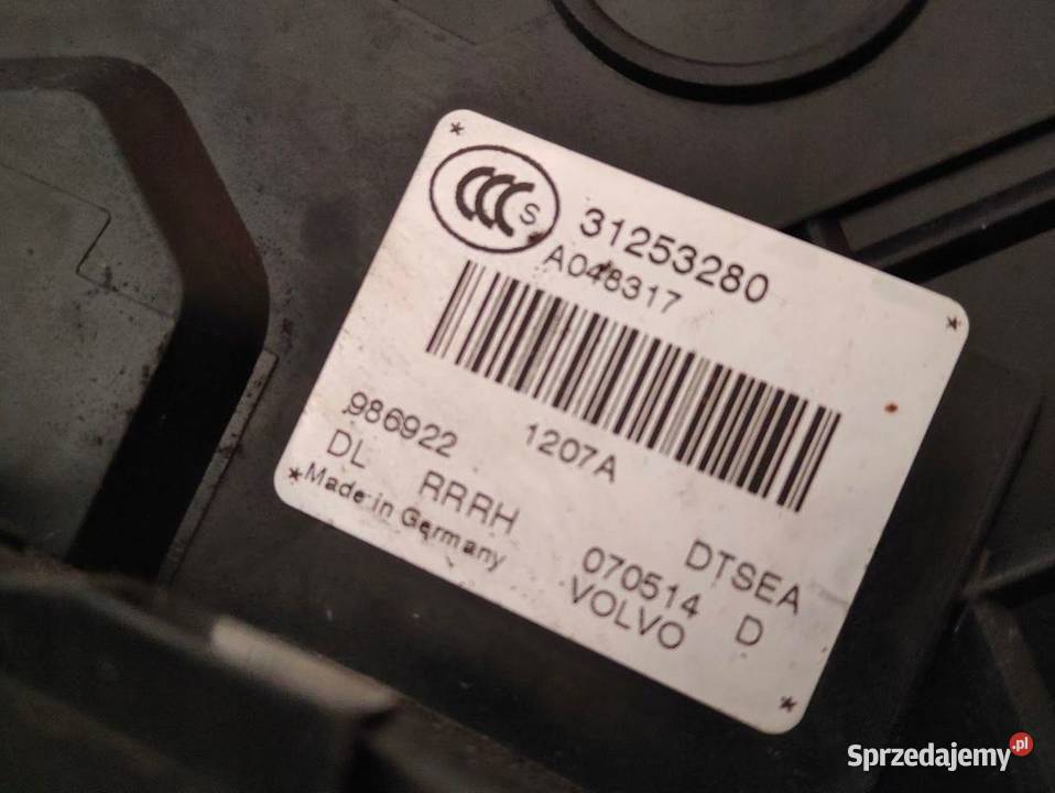 Zamek Drzwi Prawy Tył Volvo S80 II 31253280 osobowe wielkopolskie Pleszew