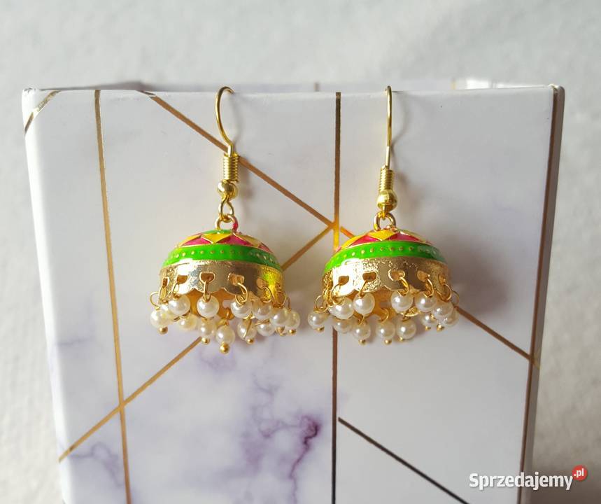 Małe kolczyki indyjskie jhumka jhumki dzwonki