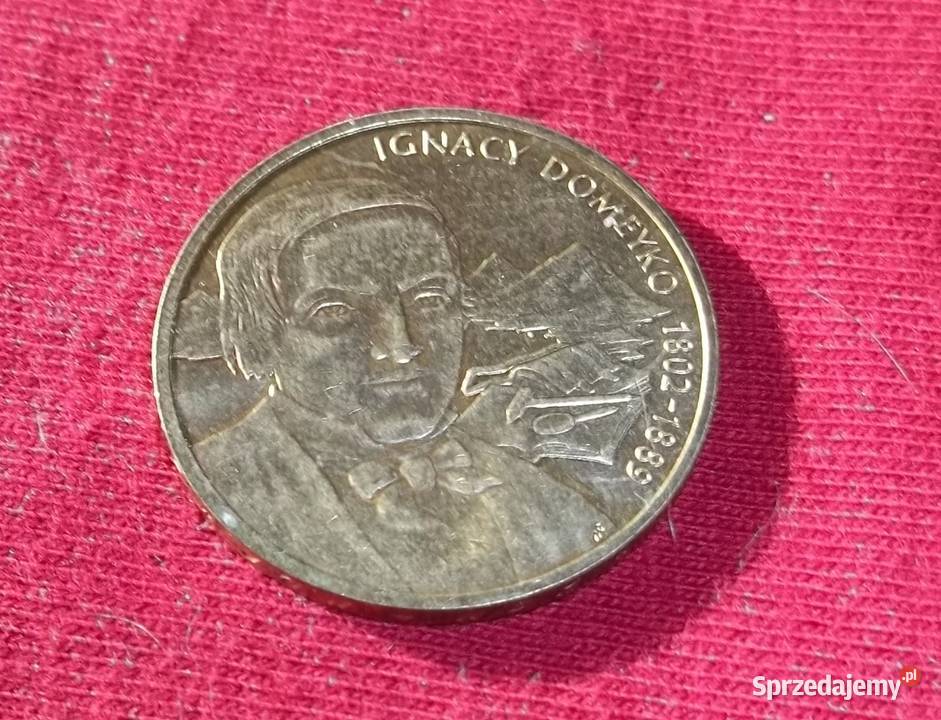 Moneta 2 złote Ignacy DomeykoPolscy podróżnicy i Łódź