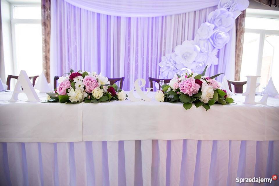 Dekoracje sal weselnych kościołów aut Żuromin