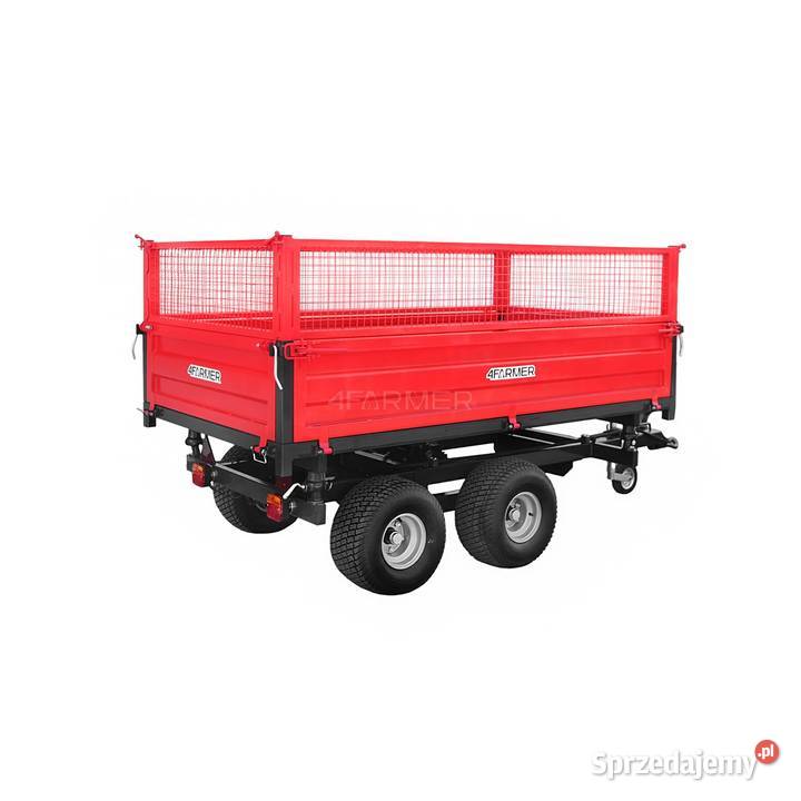 Przyczepa rolnicza dwuosiowa 25T z kiprem i Tajęcina