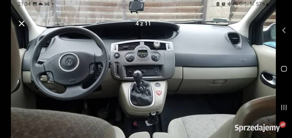 Renault Scenic II 15 dci 2007r dobrze wyposażone Sosnowiec