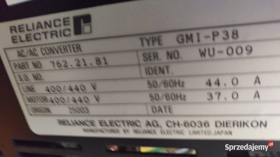 Falownik RELIANCE ELECTRIC Produkcja Bielsko-Biała sprzedam