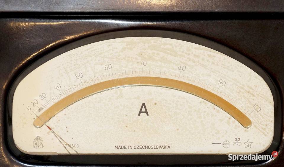 Amperomierz laboratoryjny analogowy 25 5 A ACDC Gliwice