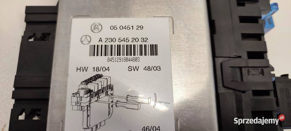 MERCEDES SL R230 MODUŁ STEROWNIK SAM A2305452032