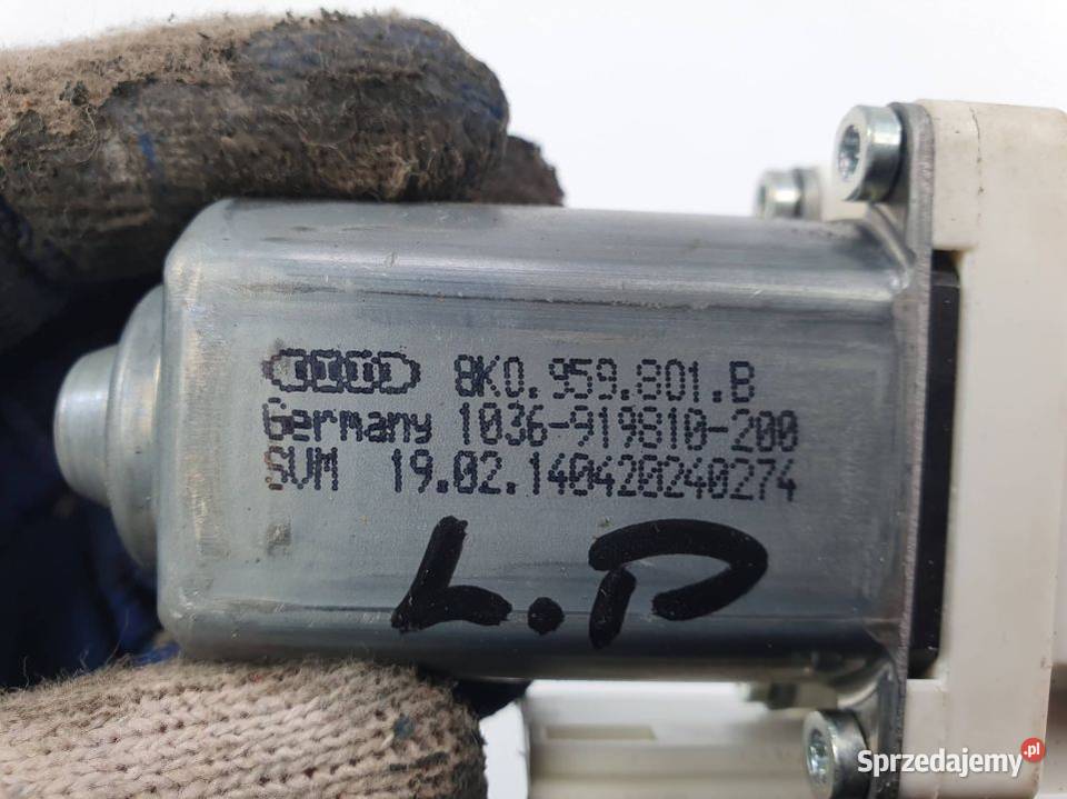 SILNICZEK SZYBY LP AUDI A8 L D4 8K0959801B Lipno