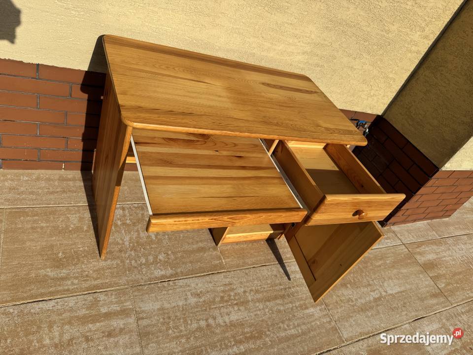 Biurko drewniane sosnowe stolik stół Garwolin sprzedam