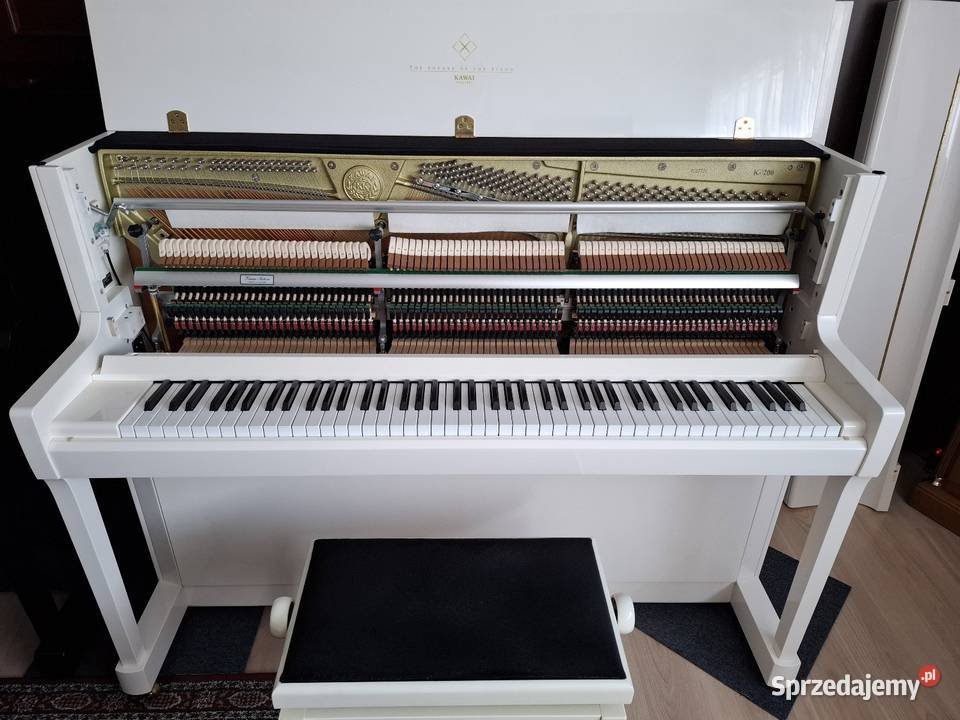 Pianino Kawai K200 białe nowe Kultura i Rozrywka Brzesko