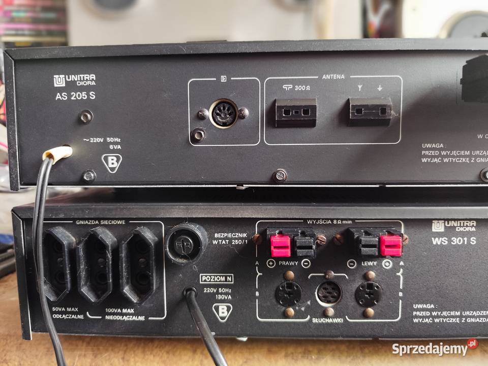 zestaw Unitra wzmacniacz WS301S tuner AS205S Mosty