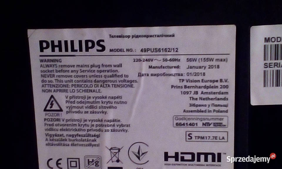 phiips 49pus616212 4k uhd dvbt2hevc pilot