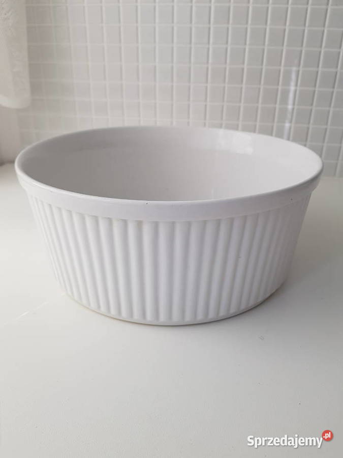 Biała ceramiczna forma do zapiekania Souffl 23 Siemianowice Śląskie