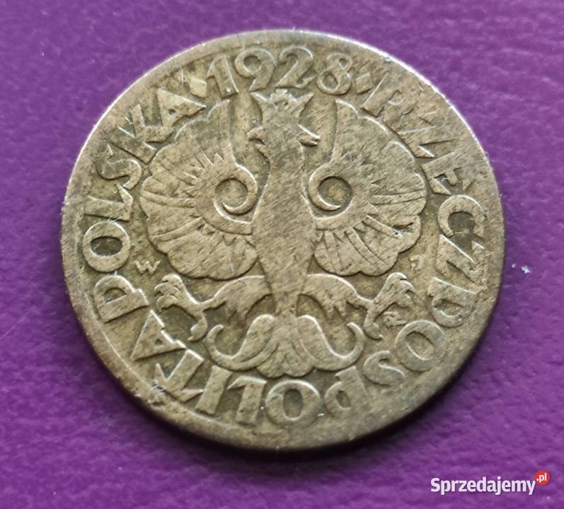 Moneta przedwojenna Sanacja II RP 5 groszy 1928 Pruszków
