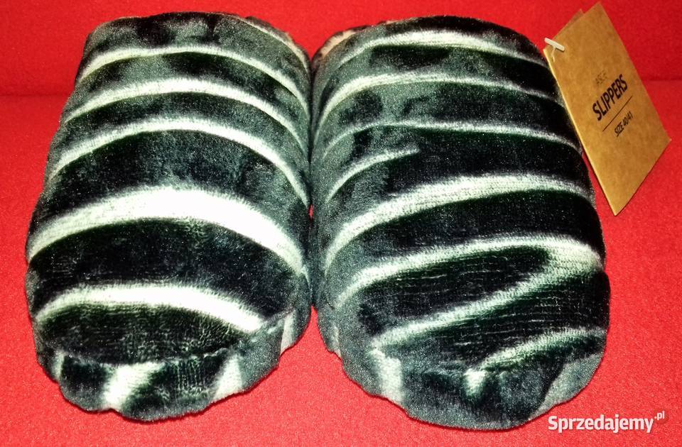 Modne miękkie kapcie tiger print Warszawa