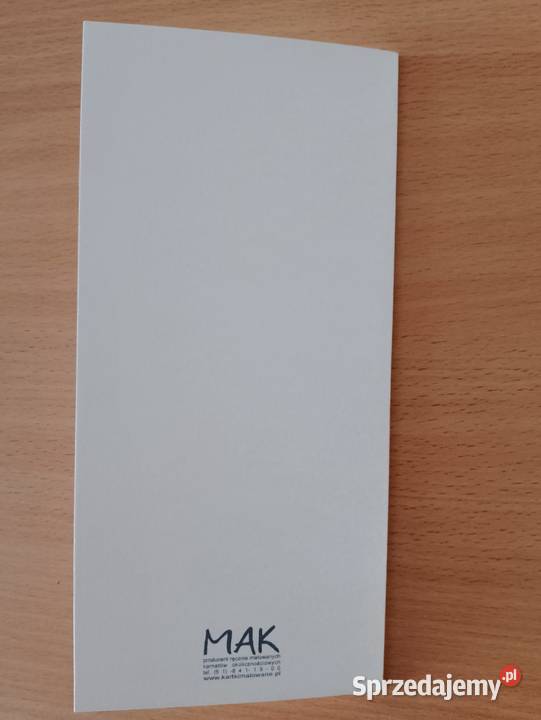 Kartka okolicznościowa W Dniu Urodzin składana Oborniki sprzedam