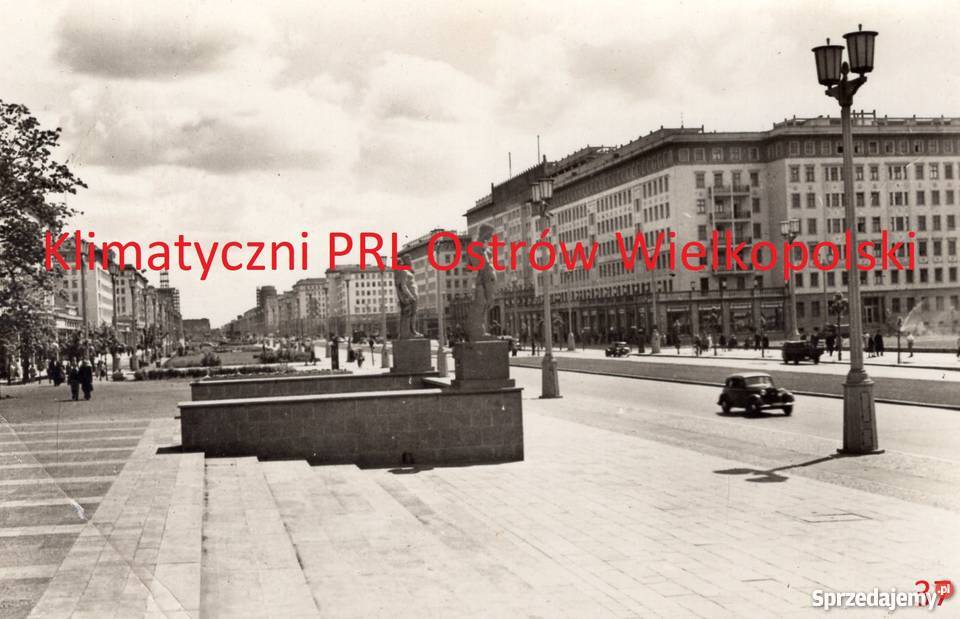 Pocztówka Post card Berlin Stalin Allee znaczek Bielsko-Biała