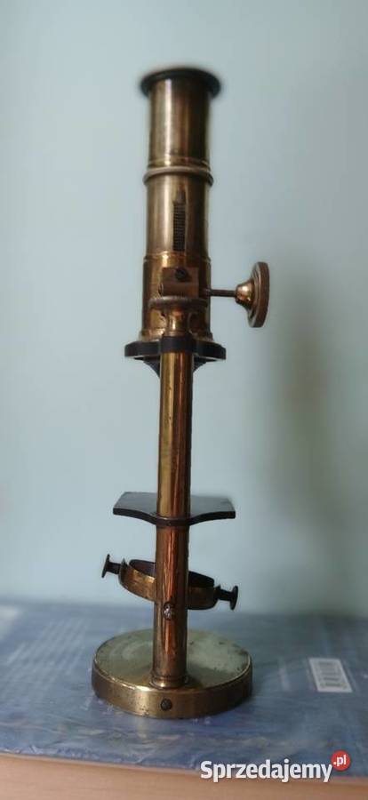 Zabytkowy mosiezny mikroskop z XX w sprzedam