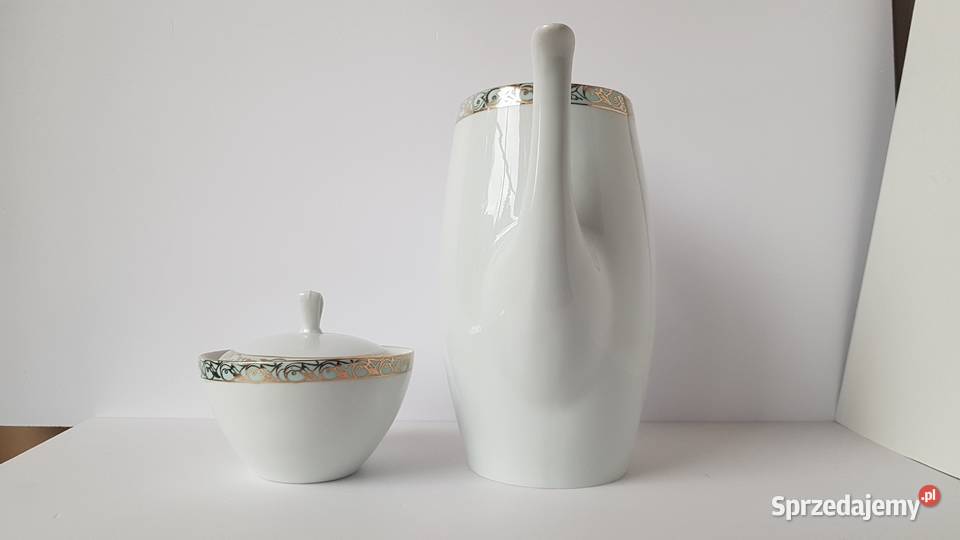 Porcelanowy dzbanek i cukiernica Aldona Chodzież