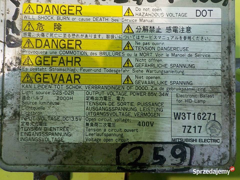 MAZDA CX7 LIFT 22 D 10r 5D przetwornica XENON osobowe Suków