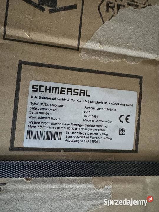 Schmersal SMS5 10001500 Mata bezpieczeństwa