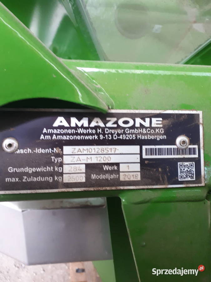Rozsiewacz nawozu Amazone M 1200 nieuszkodzony kujawsko-pomorskie sprzedam