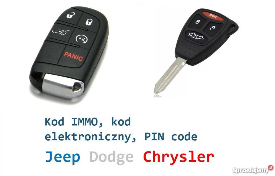 Kod IMMO immobilizer PIN code, kod elektorniczny Jeep