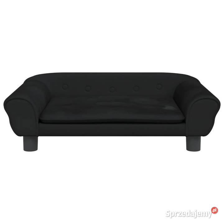 Sofa dzieci czarna 70x45x26 aksamit WM3196404