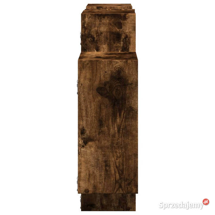 Półka ścienna przydymiony dąb 159x18x65 WM853213 sprzedam