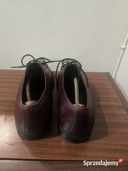 Buty męskie eleganckie Pilpol bordowe skórzane r dolnośląskie Świdnica Polska