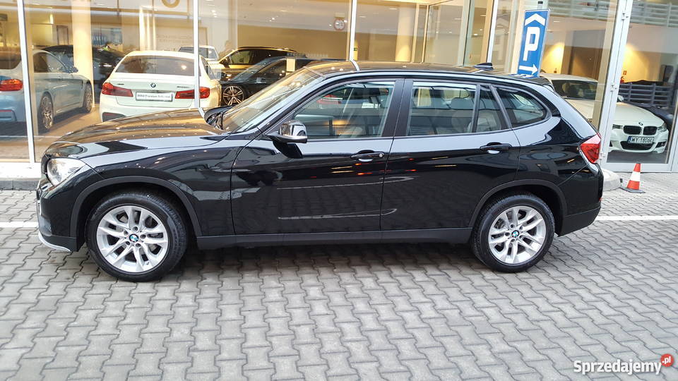 2014 BMW X1 rej 2015 nowy czarny garażowany 20 isofix mazowieckie Warszawa sprzedam