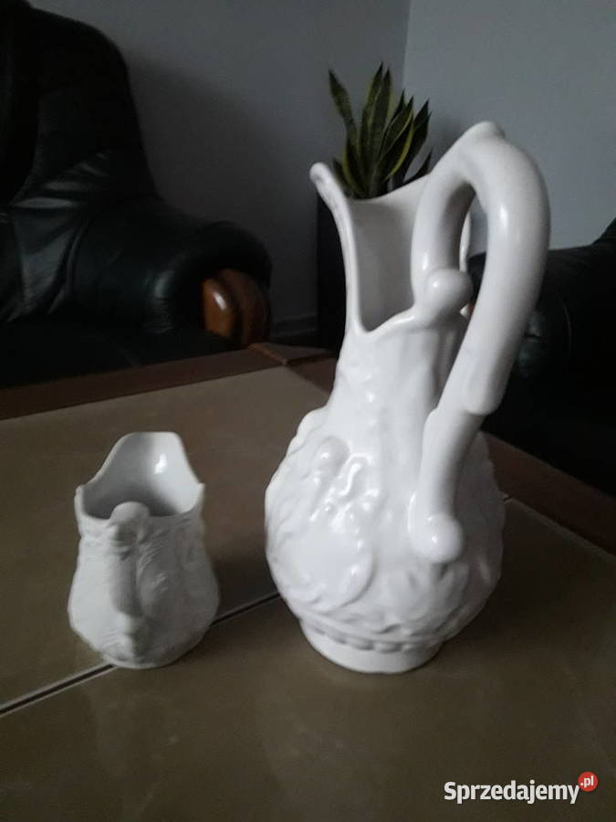 Komplet dzbanków porcelanowych Akcesoria kuchenne Janów Lubelski sprzedam
