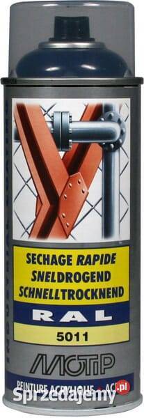 Lakier akrylowy w sprayu RAL 5011 stalowo Kamionna