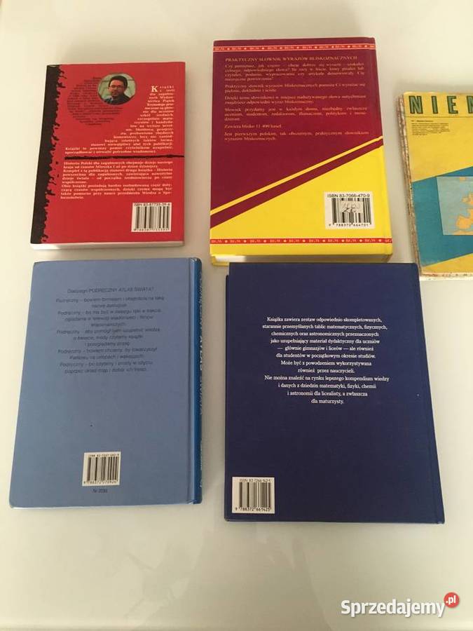 Słownik Tablice matematyczne Historia Polski atlas, tablice, wzory zachodniopomorskie Kołobrzeg