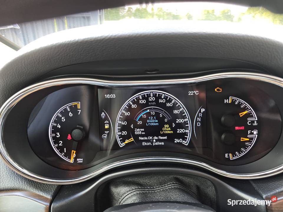 Jeep Grand Cherokee WK2 Limited Benzyna Gaz wielofunkcyjna kierownica Łomianki Dolne