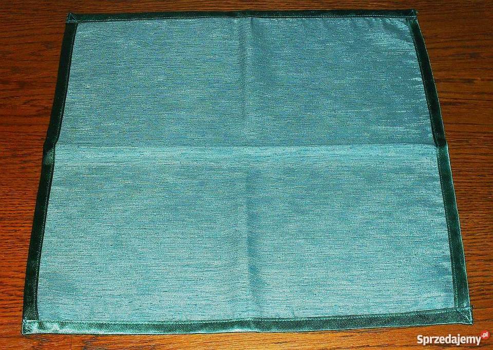 Zielona serwetka poliester satynowy 35 x 35 odcienie zieleni Dom i Ogród śląskie Gliwice