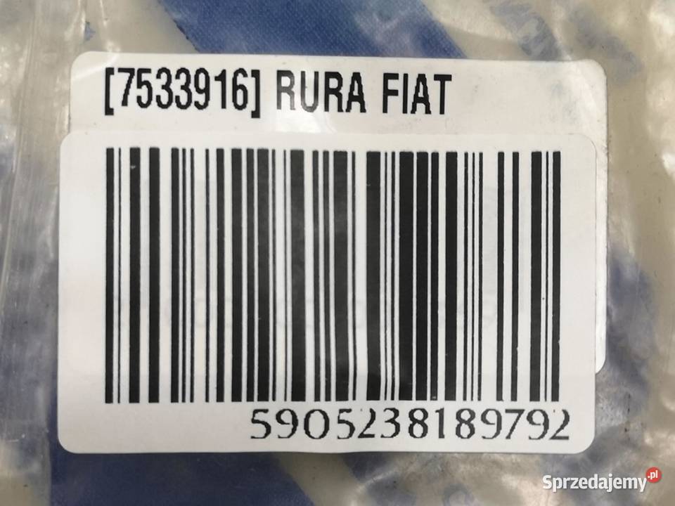 RURA PRZEWÓD CHŁODNICY FIAT UNO 1995 7533916